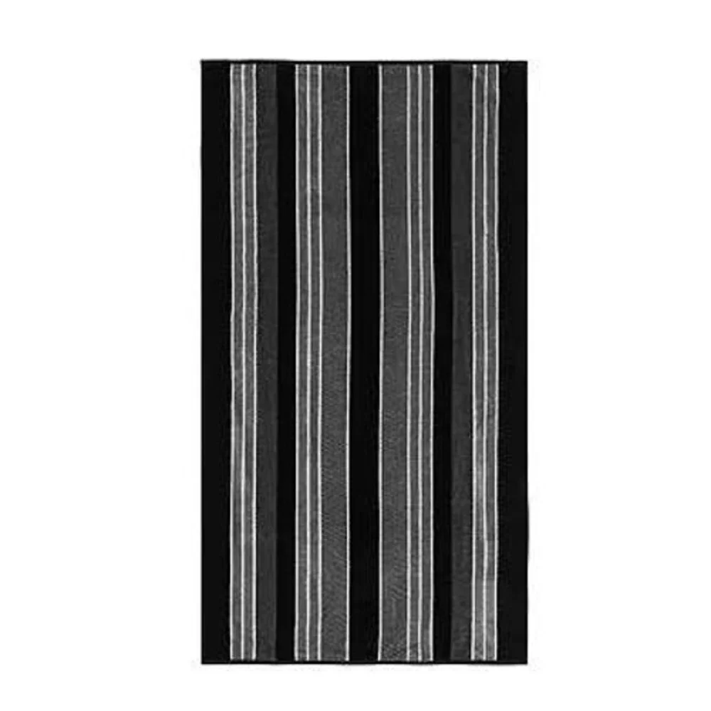 The Big One Textured Black Stripe Beach Towel 34